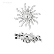 Пуговица декоративная MP55 Silver (серебристый) ( 24мм)