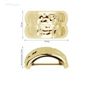 Украшение декор. MF95 Gold (золотой) (25мм х 40мм)