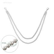 Цепь металлическая MF94 Silver (серебристый) (40см)