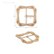 Пряжка декор. GP113 M.Gold (матовый золотой) (30мм)