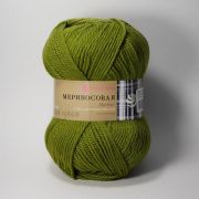 Пряжа Пехора Мериносовая 100 г/200 м, 252 зел. горошек