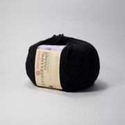 Пряжа Пехора Детский каприз теплый 50% шерсть 50% фибра 50 г/125 м 02 черный