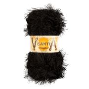 Пряжа VISANTIA 'TRAFKA'   100% полиэстер 100 г/150 м №1001 ЧЕРНЫЙ