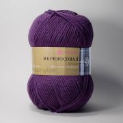 Пряжа Пехора Мериносовая 100 г/200 м, 191-ежевика