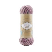 Superwash Artisan 100г/420м ALIZE, Турция (9011 бел-сух.роза-сер)