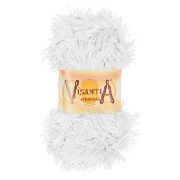 Пряжа VISANTIA 'TRAFKA'   100% полиэстер 100 г/150 м №0001 белый