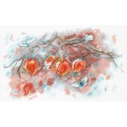 Набор для вышивания *Aquarelle* А-016 «Осенние фонарики» 21*35 см