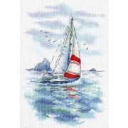 Набор для вышивания *Aquarelle* А-009 «Морская регата» 25*18 см