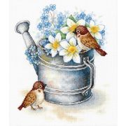 Набор для вышивания *Aquarelle* А-026 «Поклонники нарциссов» 27*23 см