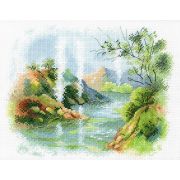 Набор для вышивания *Aquarelle* А-041 «Долина гейзеров» 20*25 см