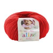 Пряжа ALIZE Baby Wool, 56 красный