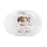 Пряжа ALIZE Baby Wool, 55 белый