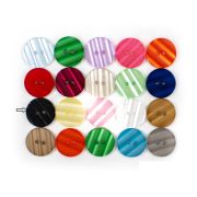 Пуговица 2 прокола 11 мм NE65, черный