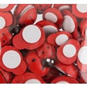 Декор.элемент «Божья коровка» 3 шт: 1.5, 1.8, 2.5 см, красный