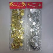 Новогоднее украшение Бусы с рублями 2,7 м НГ010