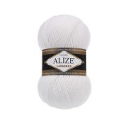 Пряжа ALIZE Lanagold 100 г/240 м, 55 белый