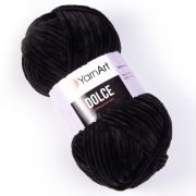 Пряжа YARN ART Dolce 100% микрополиэстер 100 г/120 м 742 черный
