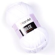 Пряжа YARN ART Dolce 100% микрополиэстер 100 г/120 м 741 белый