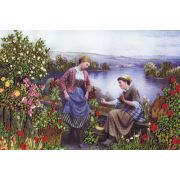 Набор для вышивания гладью ЖК-2001 PANNA «Урок танца» 27*19 см