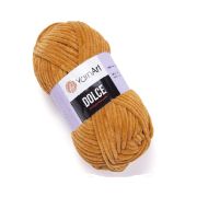 Пряжа YARN ART Dolce 100% микрополиэстер 100 г/120 м 854 горчичный