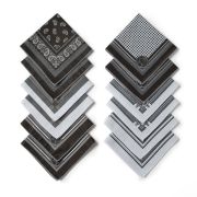 Платок носовой мужской Этель 30*30 см, Черный МИКС 100% хл