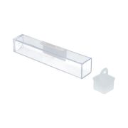 Туба «Gamma» T-049 пластик 1.5 x 1.5 x 8.5 см, прозрачная