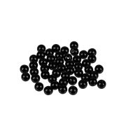 Бусины 'Zlatka' пластик PB-1 6 мм  50 шт  ±2 шт  №02 черный